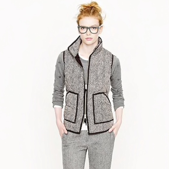 J. Crew Jackets & Blazers - J. Crew Excursion Quilted Vest - Herringbone